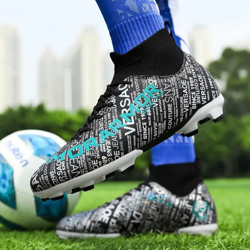 Unisex Men's and Women's Soccer Shoes, Spike Shoes for Boys, Grass Training Shoes, and Outdoor Football Shoes