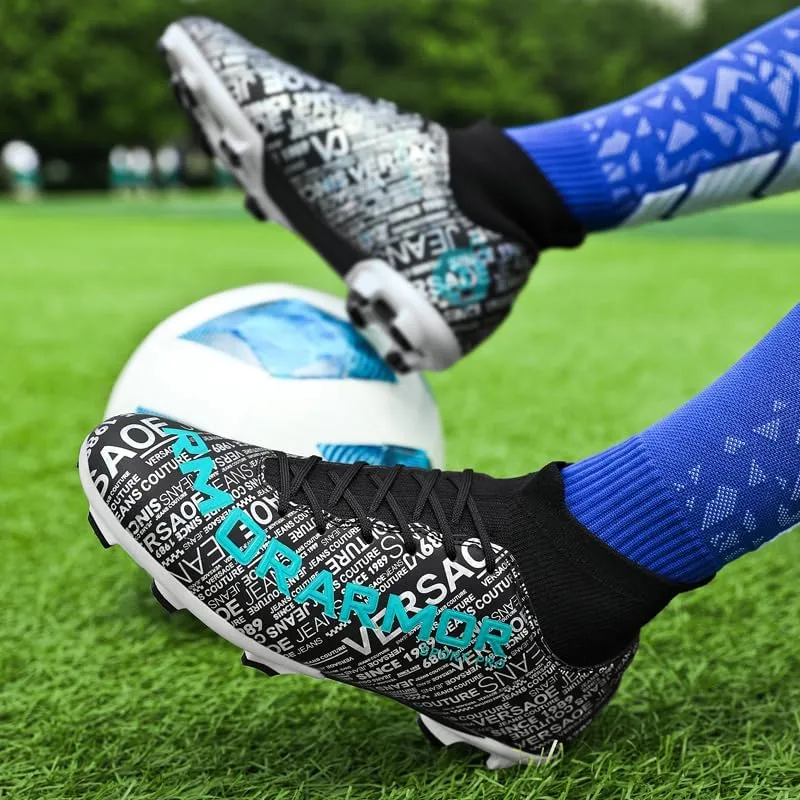Unisex Men's and Women's Soccer Shoes, Spike Shoes for Boys, Grass Training Shoes, and Outdoor Football Shoes