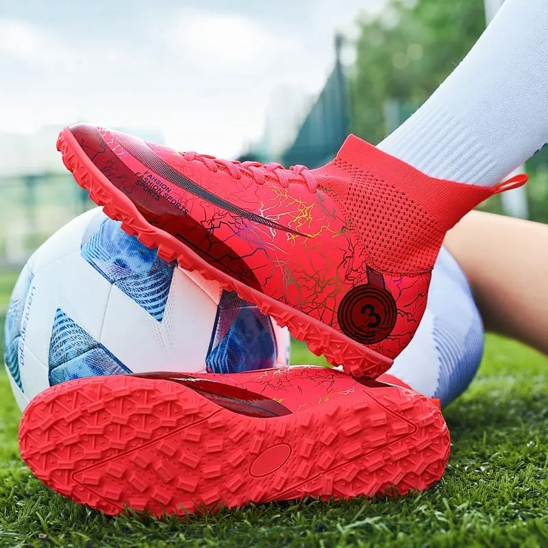 Unisex Men's and Women's Soccer Shoes, Spike Shoes for Boys, Grass Training Shoes, and Outdoor Football Shoes
