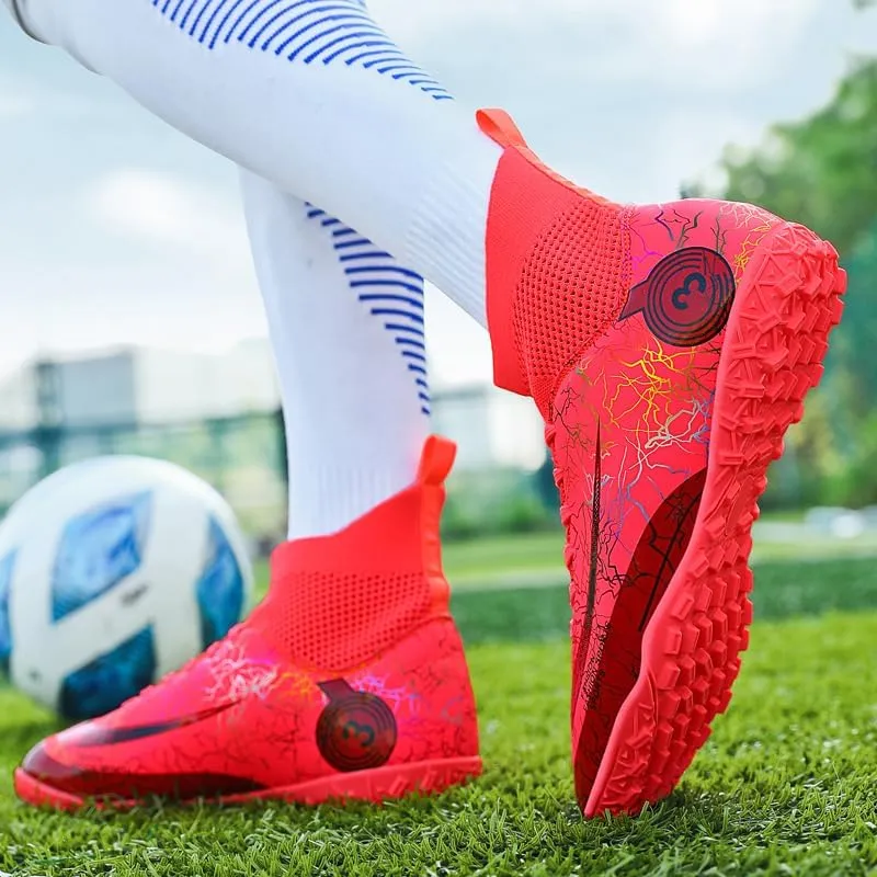 Unisex Men's and Women's Soccer Shoes, Spike Shoes for Boys, Grass Training Shoes, and Outdoor Football Shoes