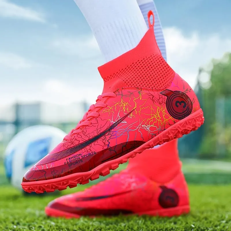Unisex Men's and Women's Soccer Shoes, Spike Shoes for Boys, Grass Training Shoes, and Outdoor Football Shoes