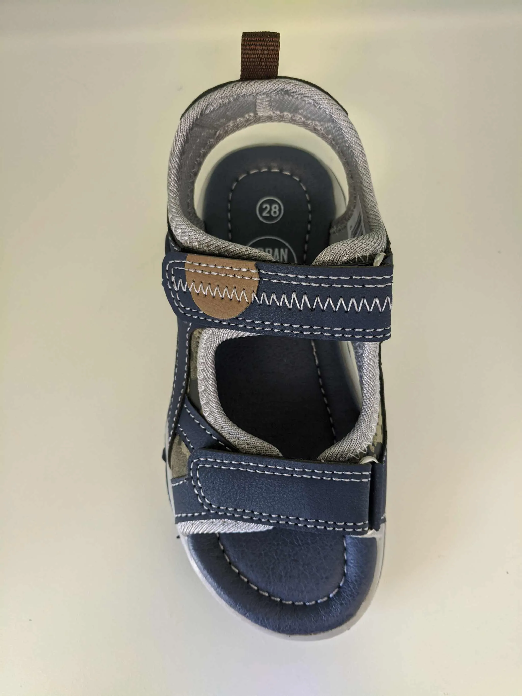 Urban Jacks Rocco Navy Double Velcro Sandals