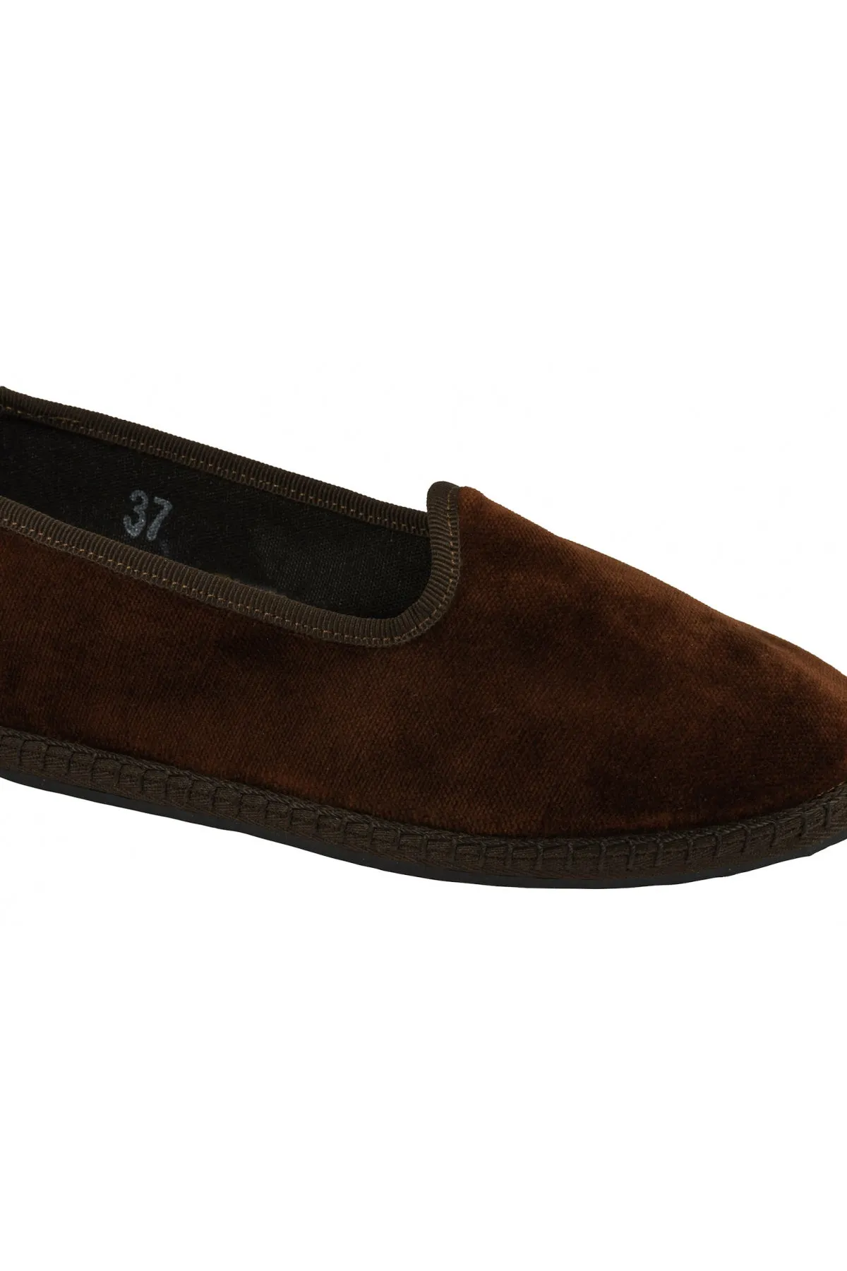 Venetian Velvet Slippers - Chocolate