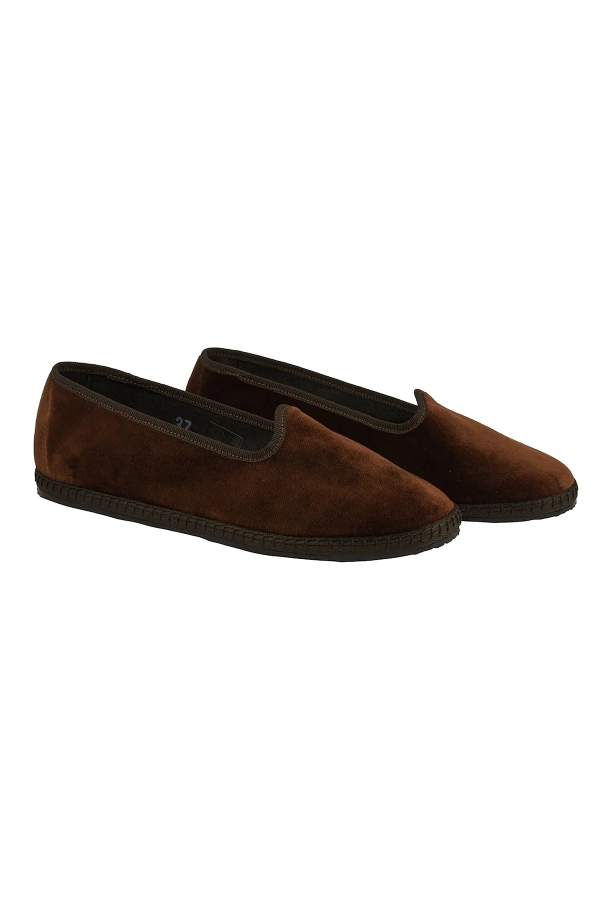 Venetian Velvet Slippers - Chocolate