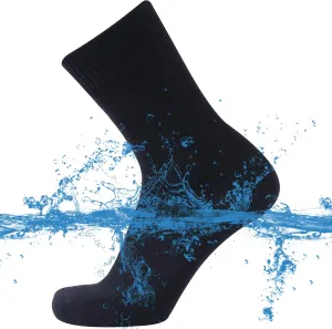 Waterproof Socks, Unisex Men Women Breathable Dry Fit Moisture Wicking Hiking Cycling Kayaking Crew Socks