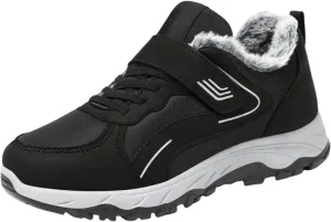 Winter Booties Warm Snow Boots Weather Comfortable And Mid Calf Sneaker aterproof Plush Lined Walking Sneaker