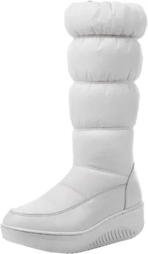 Women Snow Boots Waterproof Anti-slip Winter Boots Classic Fuzzy Fur Booties Winter Warm Outdoor Ankle Boots Ladies Walking Hiking Booties