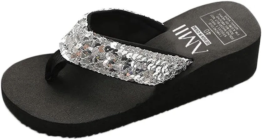 Women's Arch Support Flip Flops Comfort Walking Summer Beach Thong Sandals Breathable Casual Slippers