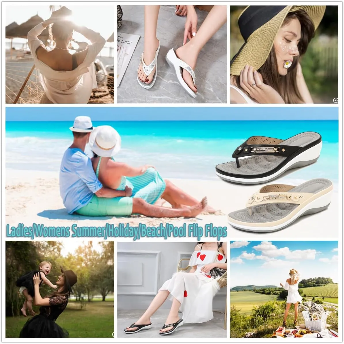 Women's Arch Support Soft Cushion Flip Flops Thong Sandals Slippers, Summer Orthopedic Sandals for Women 2024