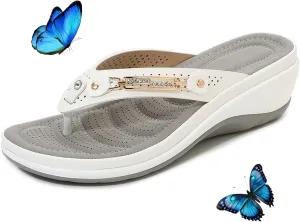 Women's Arch Support Soft Cushion Flip Flops Thong Sandals Slippers, Summer Orthopedic Sandals for Women 2024