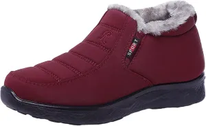 Women's Lined Tall Snow Boots Womens Boots with Fur Women Winter Boots Warm Winter Boots Women Winter Boots Waterproof Women Wide