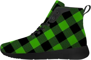 Women's Men's Plaid Shoes High Top Sneakers Running Waking Shoes Gifts for Mom Dad