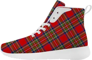 Women's Men's Plaid Shoes High Top Sneakers Running Waking Shoes Gifts for Mom Dad