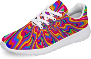 Women's Men's Psychedelic Shoes Tennis Running Shoes Abstract Art Sneakers Gifts for Mom Dad