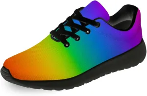 Women's Men's Rainbow Shoes LGBT Flag Sneakers Running Walking Shoes Gifts for Mom Dad