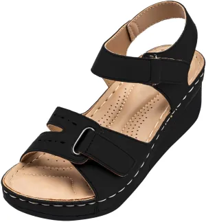 Womens Orthopedic Slides with Arch Support Summer Sandals Comfortable Walking Shoes Adjustable Straps Lightweight Beach Casual Outdoor Plantar Fasciitis Recovery