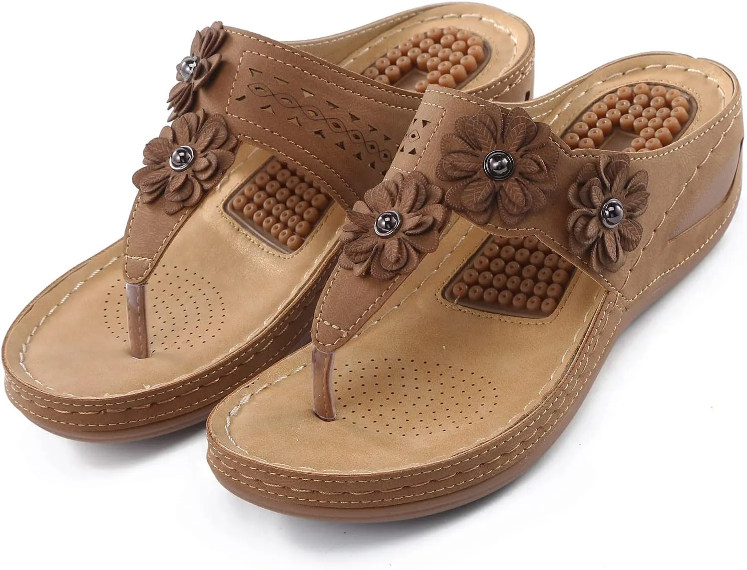 Womens Sandals Wedge Shoes Summer Woman Platform Flip Flops Comfortable Casual Dress Wedding Wedges Footwear Ladies