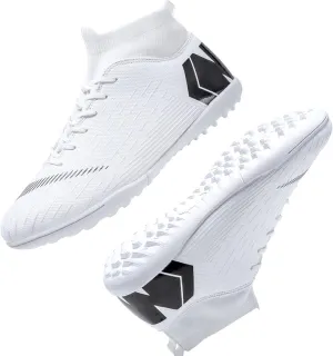 Womens Soccer Cleats High-Top Ankle Support,Soccer Cleats Boys Wear Resistant Non-Slip,TF Soccer Shoes Men Comfortable Breathable