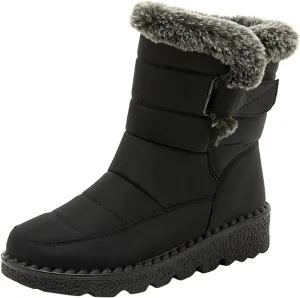 Womens Winter Snow Boots With Warm Fu Lined Comfortable Booties Non Slip aterproof Outdoor Shoes Walking Shoes