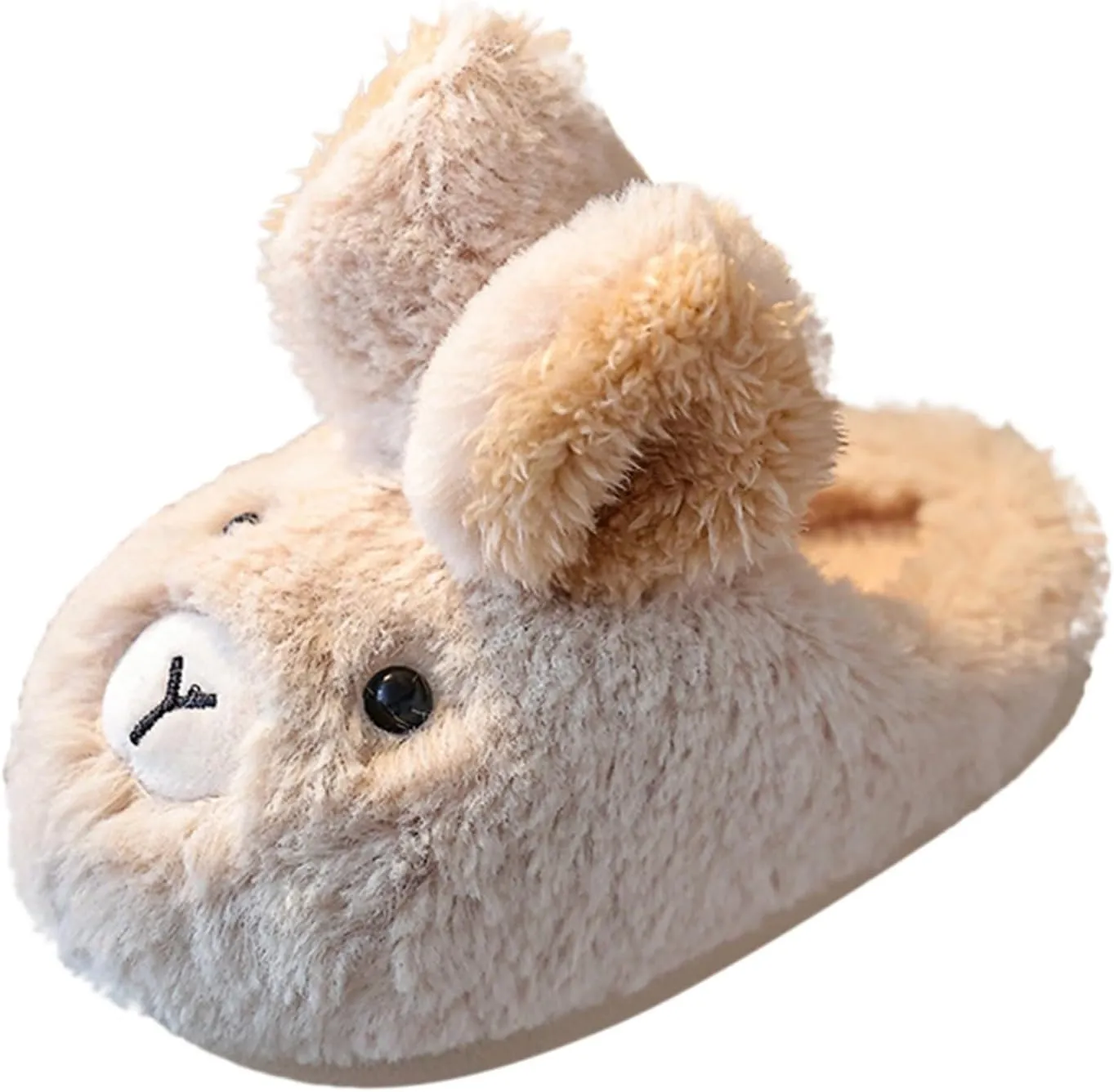 Youth House Slippers Girls Boys Slippers Warm Rabbit House Slippers For Toddler Lined Winter Girl Toddler House Slippers