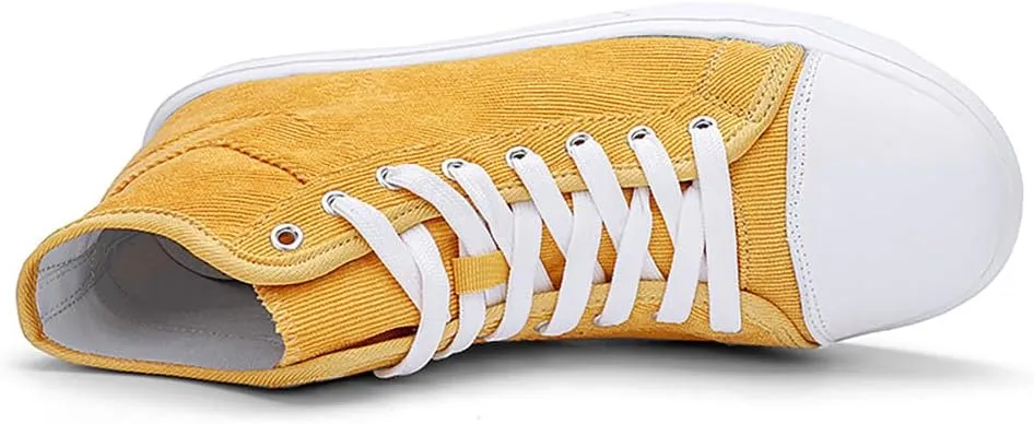 YYSPR Unisex's Fashion High Top Classic Canvas Sneakers Casual Lace Up Athletic Comfort Walking Shoes