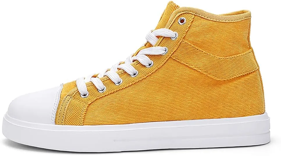YYSPR Unisex's Fashion High Top Classic Canvas Sneakers Casual Lace Up Athletic Comfort Walking Shoes