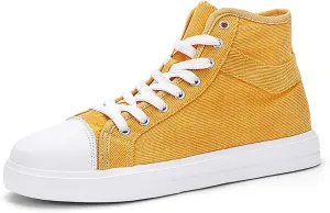 YYSPR Unisex's Fashion High Top Classic Canvas Sneakers Casual Lace Up Athletic Comfort Walking Shoes