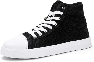 YYSPR Unisex's Fashion High Top Classic Canvas Sneakers Casual Lace Up Athletic Comfort Walking Shoes