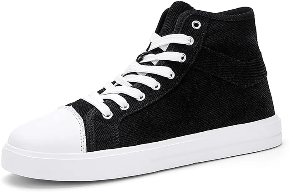 YYSPR Unisex's Fashion High Top Classic Canvas Sneakers Casual Lace Up Athletic Comfort Walking Shoes